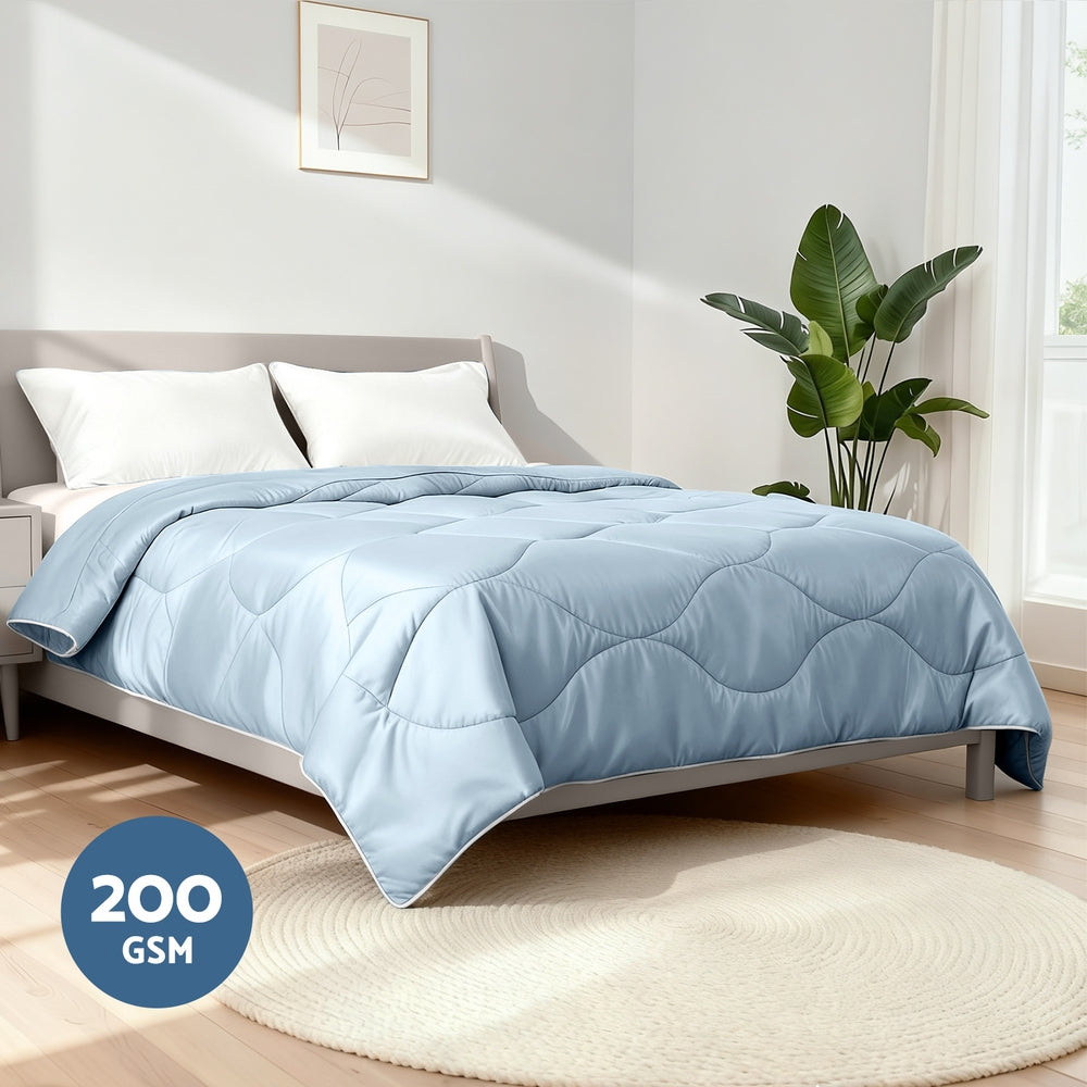 Double - Tencel Quilt 200GSM Summer Quilts Comforter Doona Light Weight Soft Throw Blanket Double