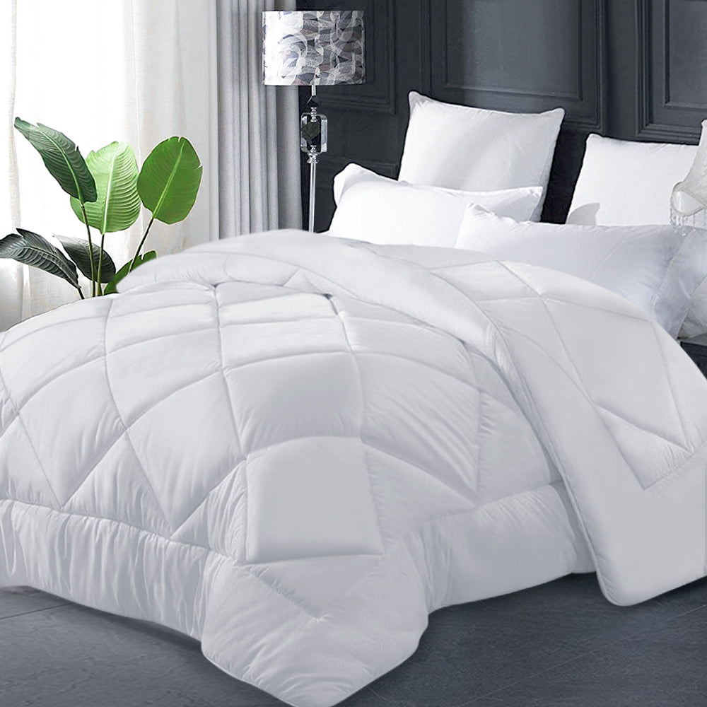 King Bamboo Microfibre Quilt 400GSM Lightweight Breathable & Thermo-Regulating