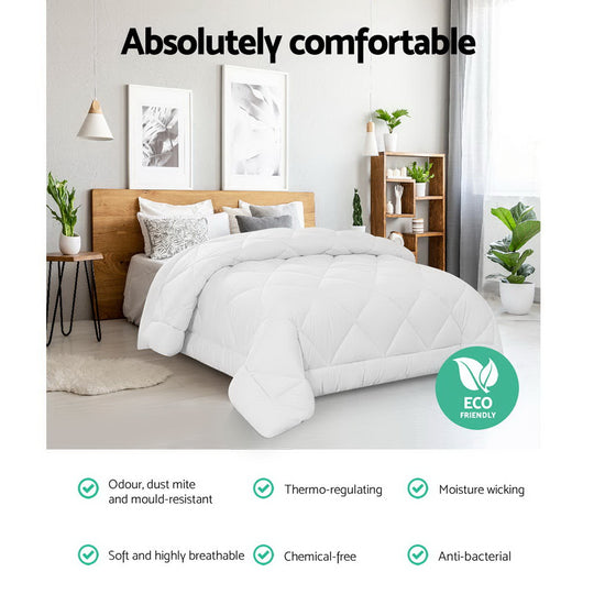 Bedding King Size 700GSM Bamboo Microfibre Quilt