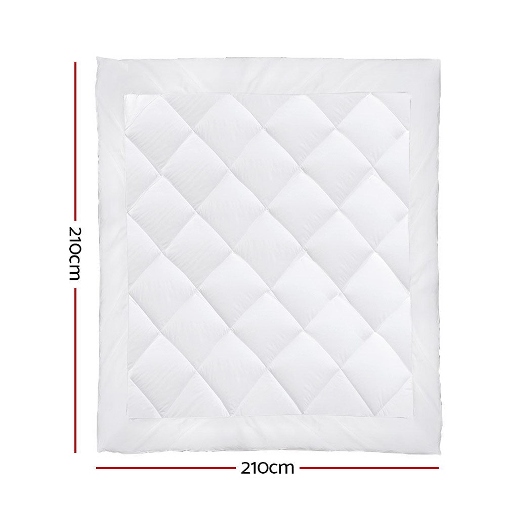 700GSM Microfibre Bamboo Quilt Queen Size Soft Breathable Bedding