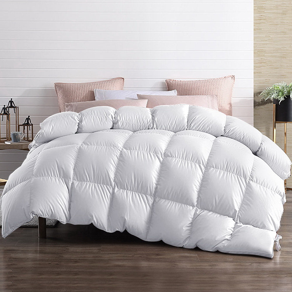 700GSM Goose Down Feather Quilt Double Soft Warm Bedding Comforter