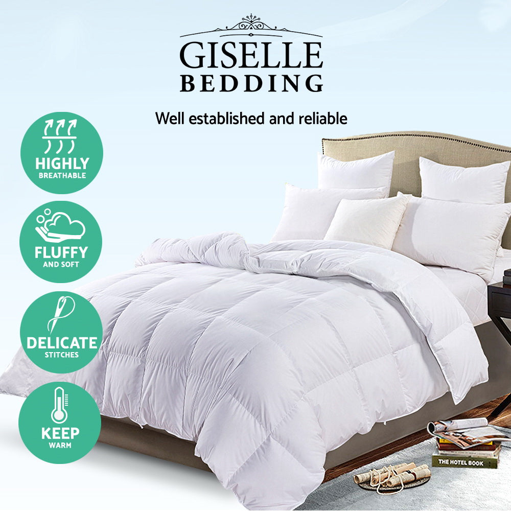 700Gsm Goose Down Feather Quilt Single