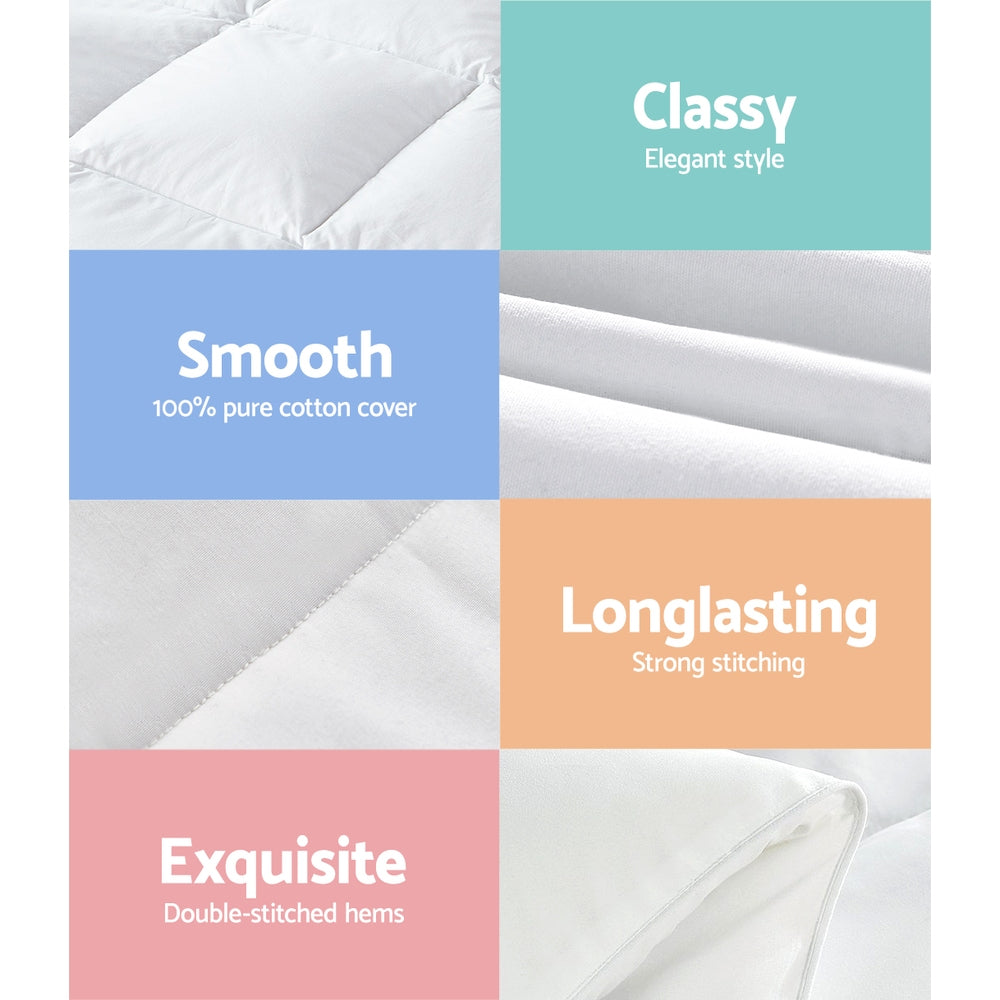 800Gsm Goose Down Feather Quilt King/Queen/Super King