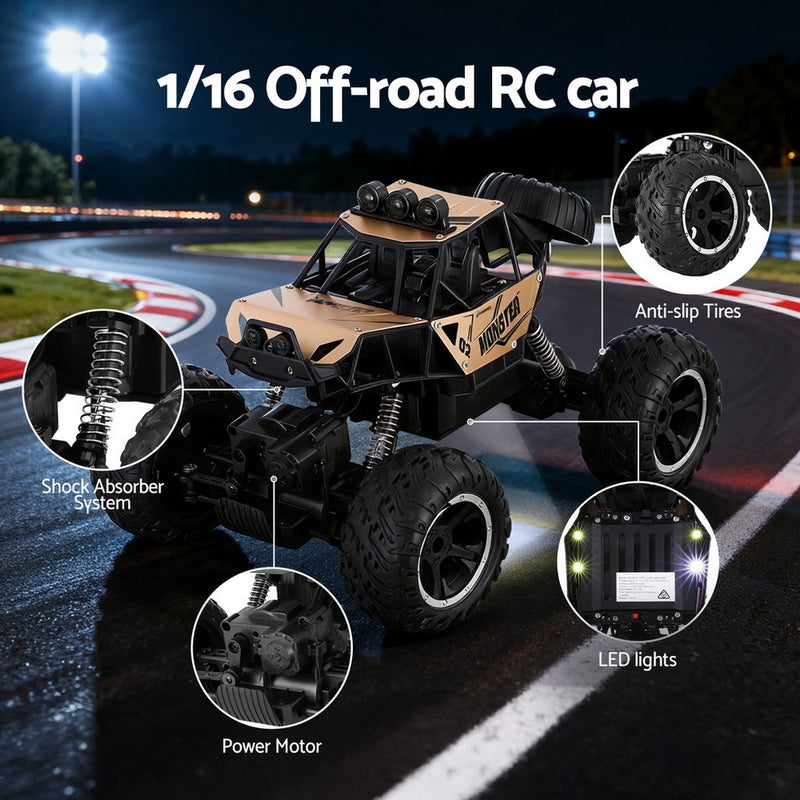 Pretend Play - Kids Remote Control Car 5KM/H Off-Road Truck Electric Vehicle Outdoor Toys