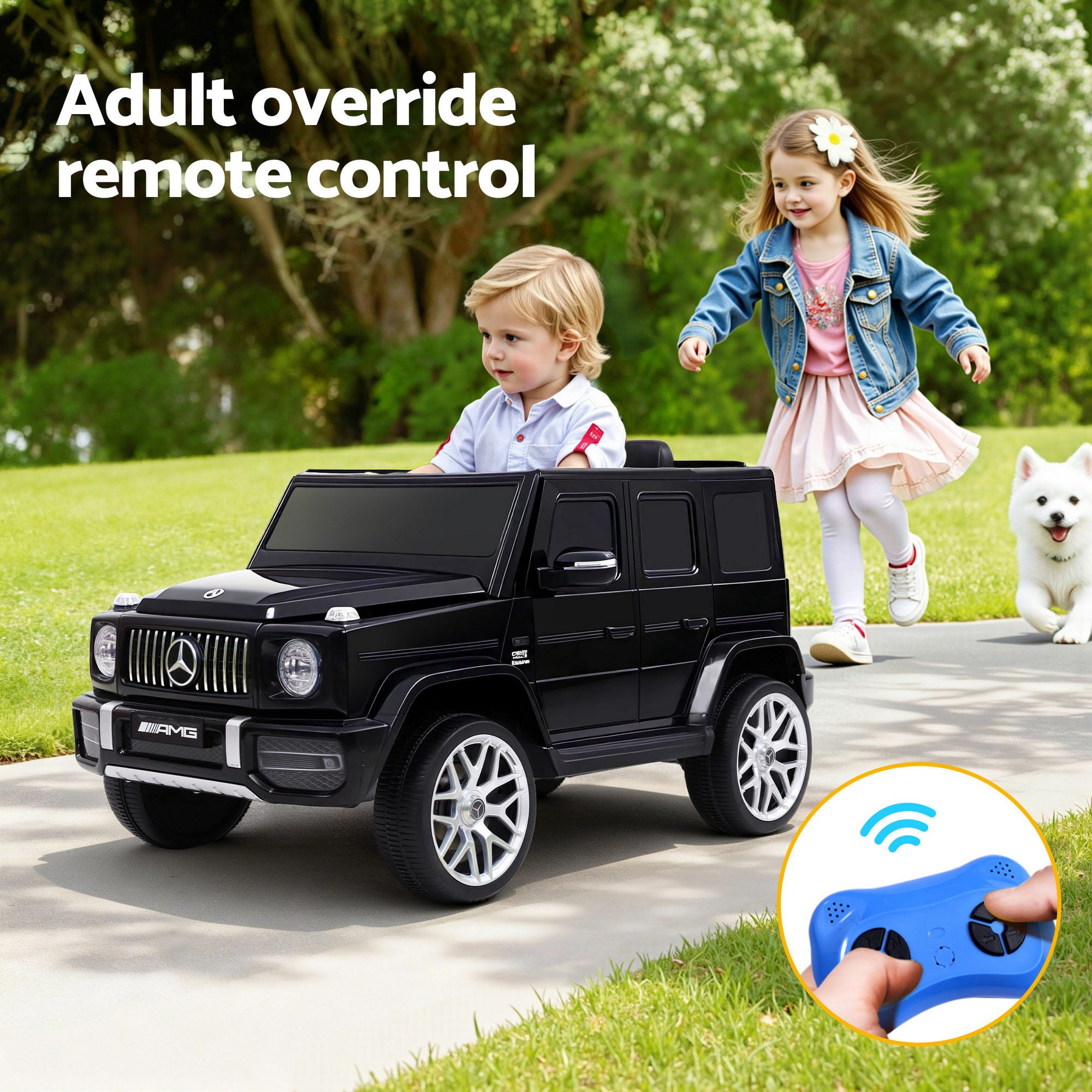 Kids Electric Ride On Car Mercedes-Benz Amg G63 12V Black