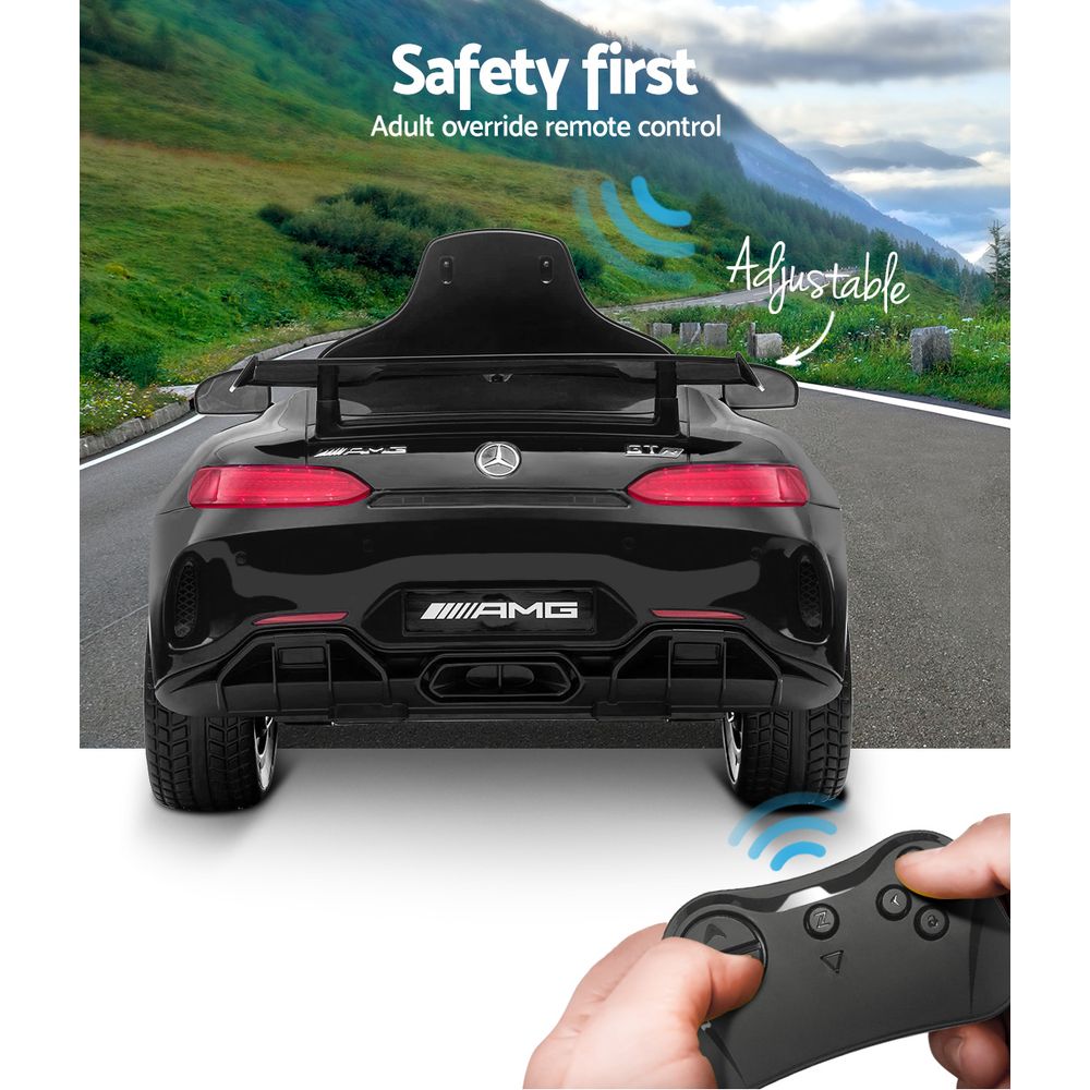 Kids Electric Ride On Car Mercedes-Benz Amg Gtr 12V Black