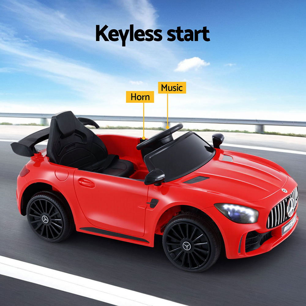 Kids Electric Ride On Car Mercedes-Benz Amg Gtr, Red