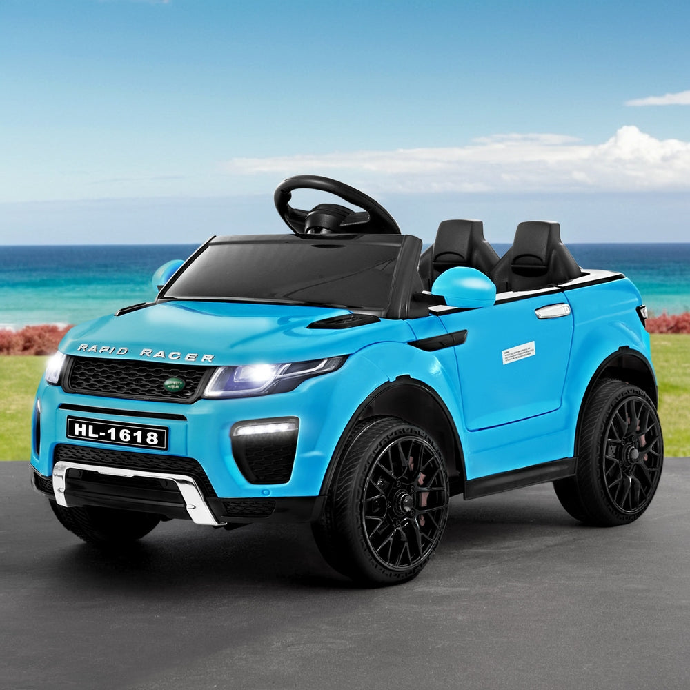 Rigo Kids Electric Ride On Car Suv Range Rover-Inspired Remote 12V Blue