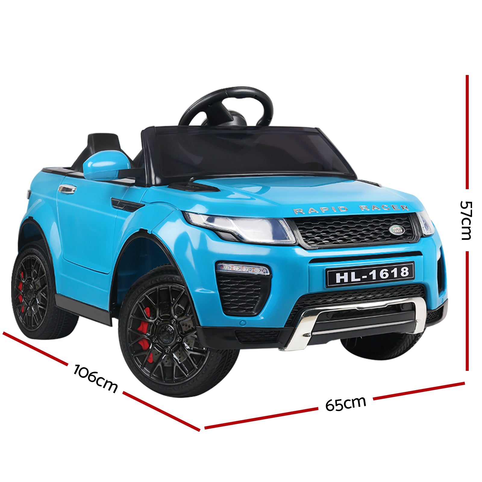 Rigo Kids Electric Ride On Car Suv Range Rover-Inspired Remote 12V Blue