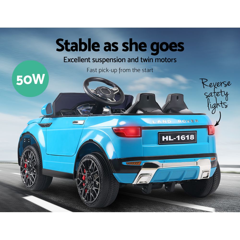 Rigo Kids Electric Ride On Car Suv Range Rover-Inspired Remote 12V Blue
