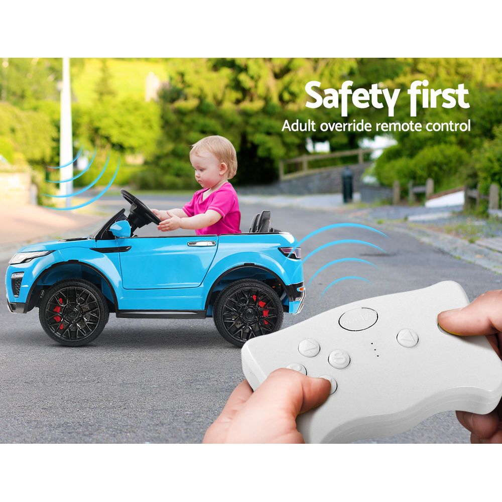 Rigo Kids Electric Ride On Car Suv Range Rover-Inspired Remote 12V Blue