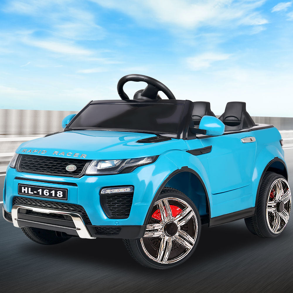 Rigo Kids Electric Ride On Car Suv Range Rover-Inspired Remote 12V Blue