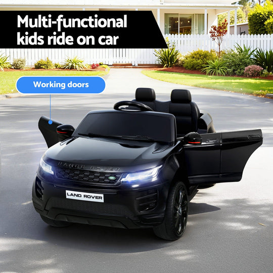 Kids Electric Ride On Car Land Rover Remote 12V Black