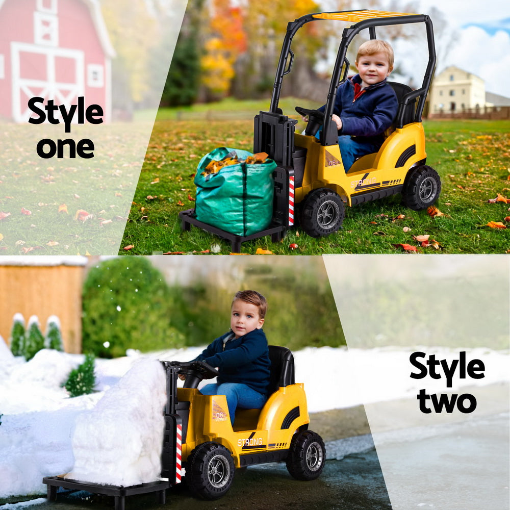 Kids Electric Ride On Car Forklift Loader Toys Cars Horn Remote 12V Red