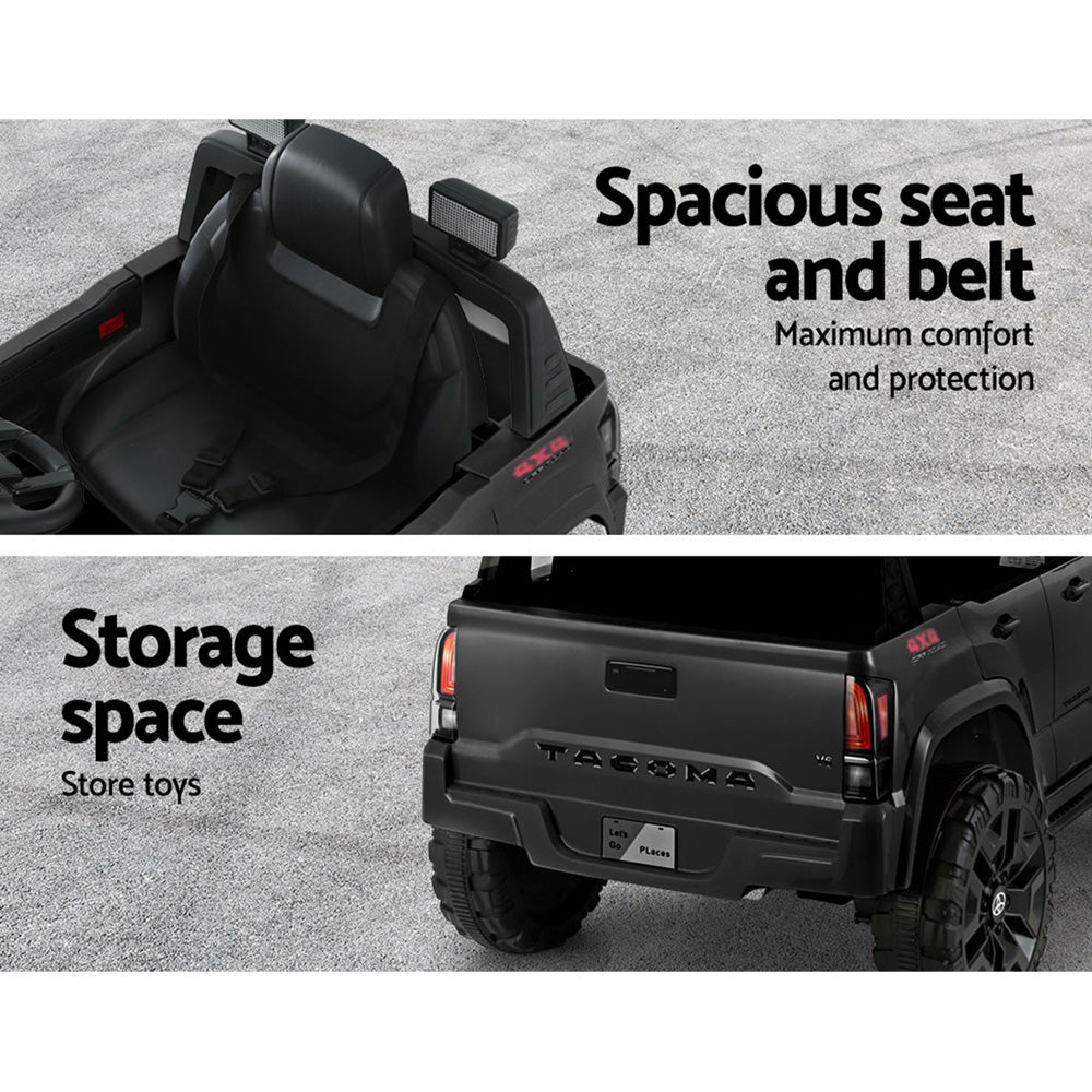 Kids Electric Ride On Car Toyota Tacoma Off Road Jeep Black