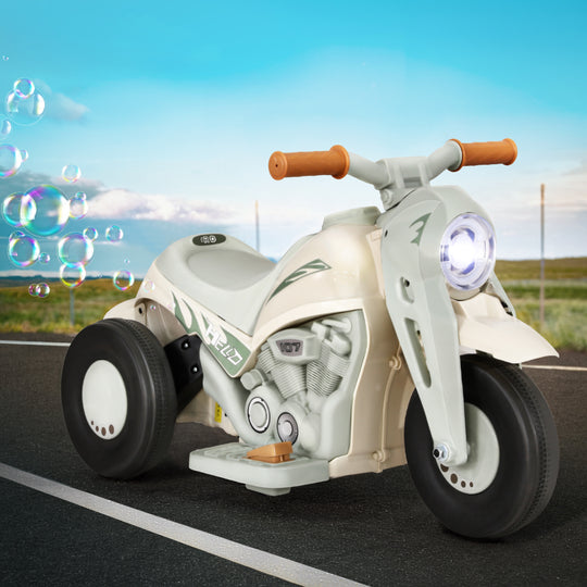 Green colour - Kids Ride On Car Electric Motorcycle Motorbike with Bubble Maker Green