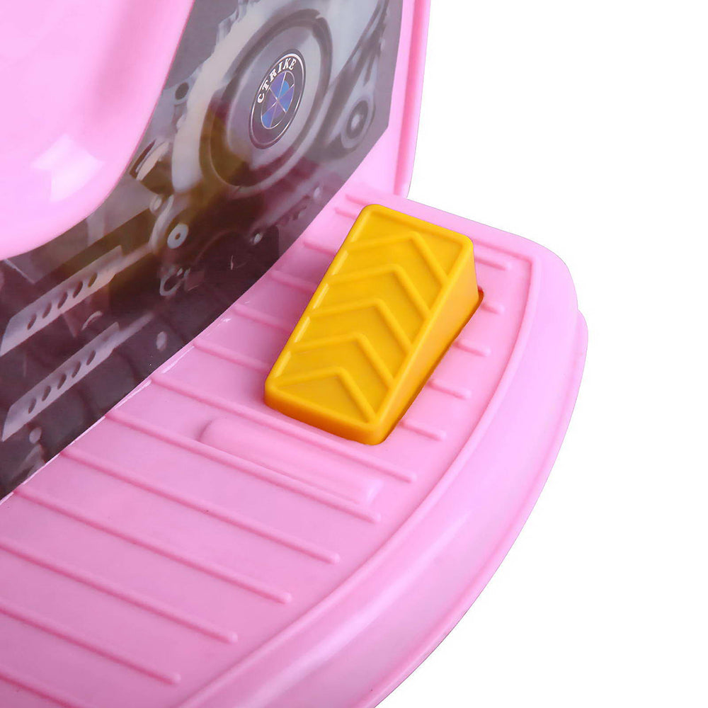 Kids Electric Ride On Police Motorcycle Motorbike 6V Battery Pink