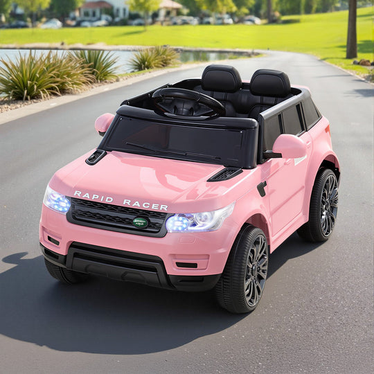 Rigo Ride On Car Kids Electric Ride On Cars SUV Remote 12V Pink | Pink colour