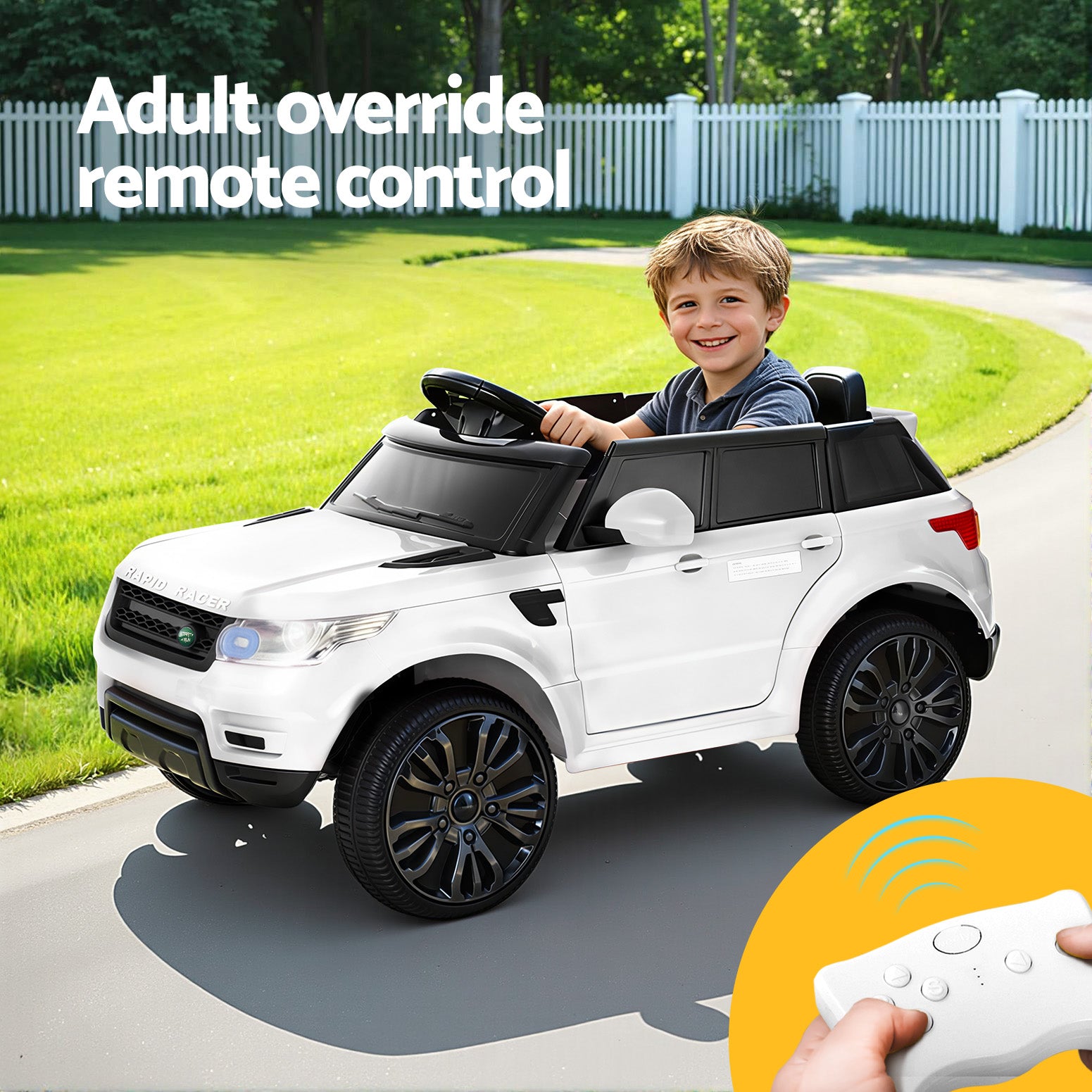 Rigo Kids Electric Suv, 12V, White