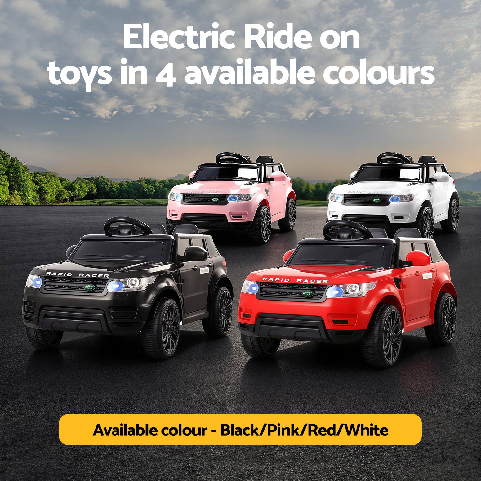 Rigo Kids Electric Suv, 12V, White