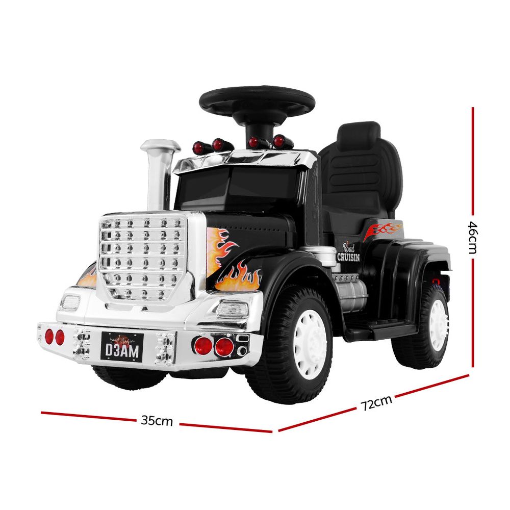 Rigo Kids Electric Ride On Car Truck Motorcycle Toy Battery Powered Black