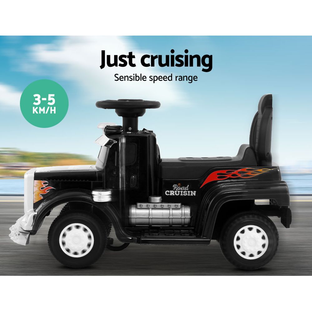 Rigo Kids Electric Ride On Car Truck Motorcycle Toy Battery Powered Black