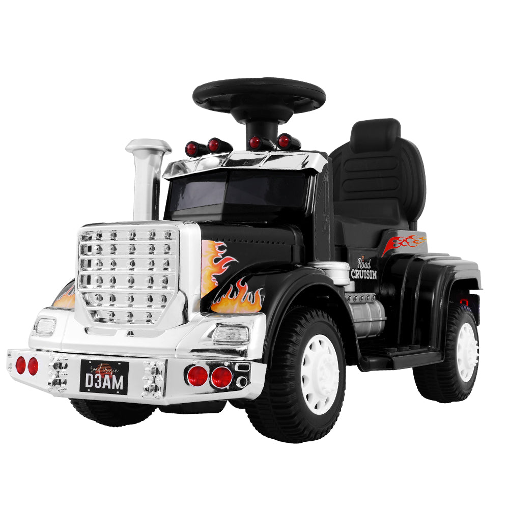 Rigo Kids Electric Ride On Car Truck Motorcycle Toy Battery Powered Black