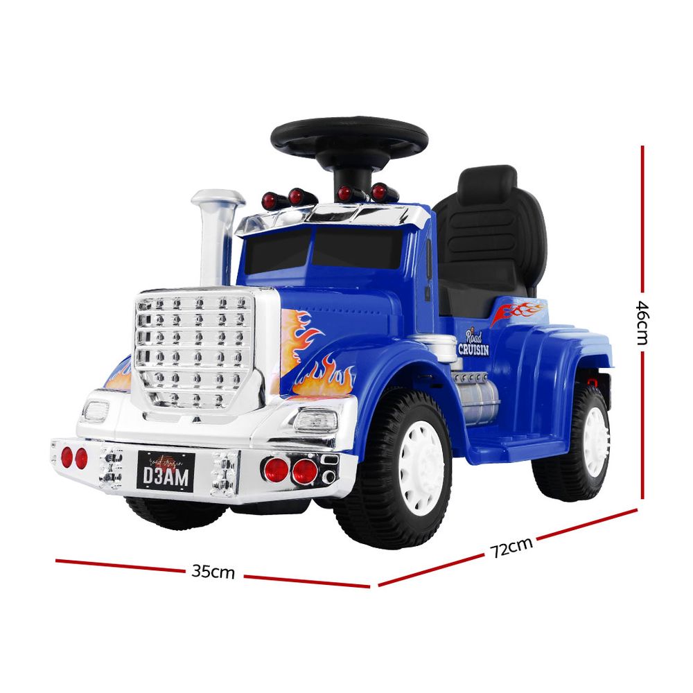 Rigo Kids Electric Ride On Car Truck Motorcycle Motorbike Toy Cars Blue