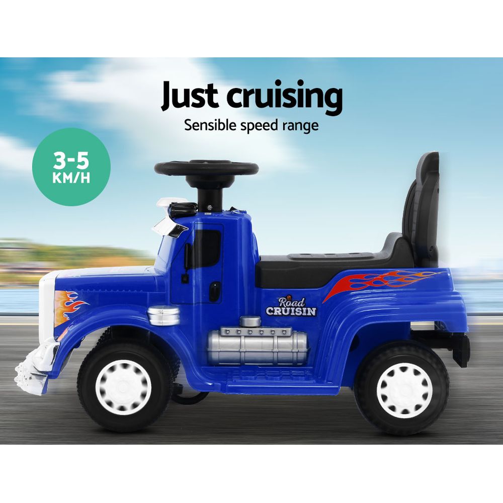 Rigo Kids Electric Ride On Car Truck Motorcycle Motorbike Toy Cars Blue