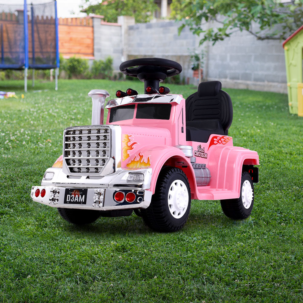 Rigo Kids Electric Ride On Car Truck Motorcycle Motorbike Toy Cars Pink