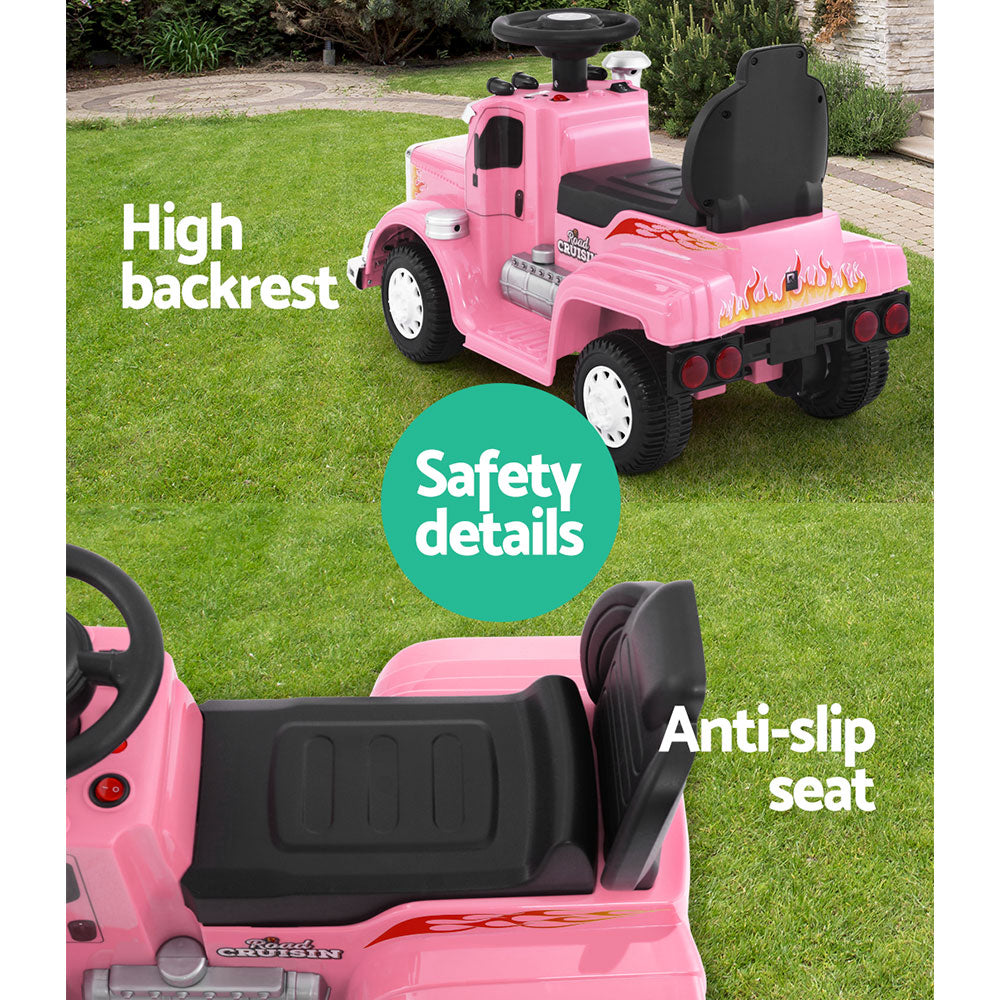 Rigo Kids Electric Ride On Car Truck Motorcycle Motorbike Toy Cars Pink