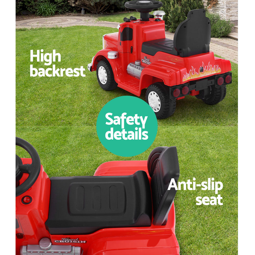 Rigo Kids Electric Ride On Car Truck Motorcycle Motorbike Toy Cars Red