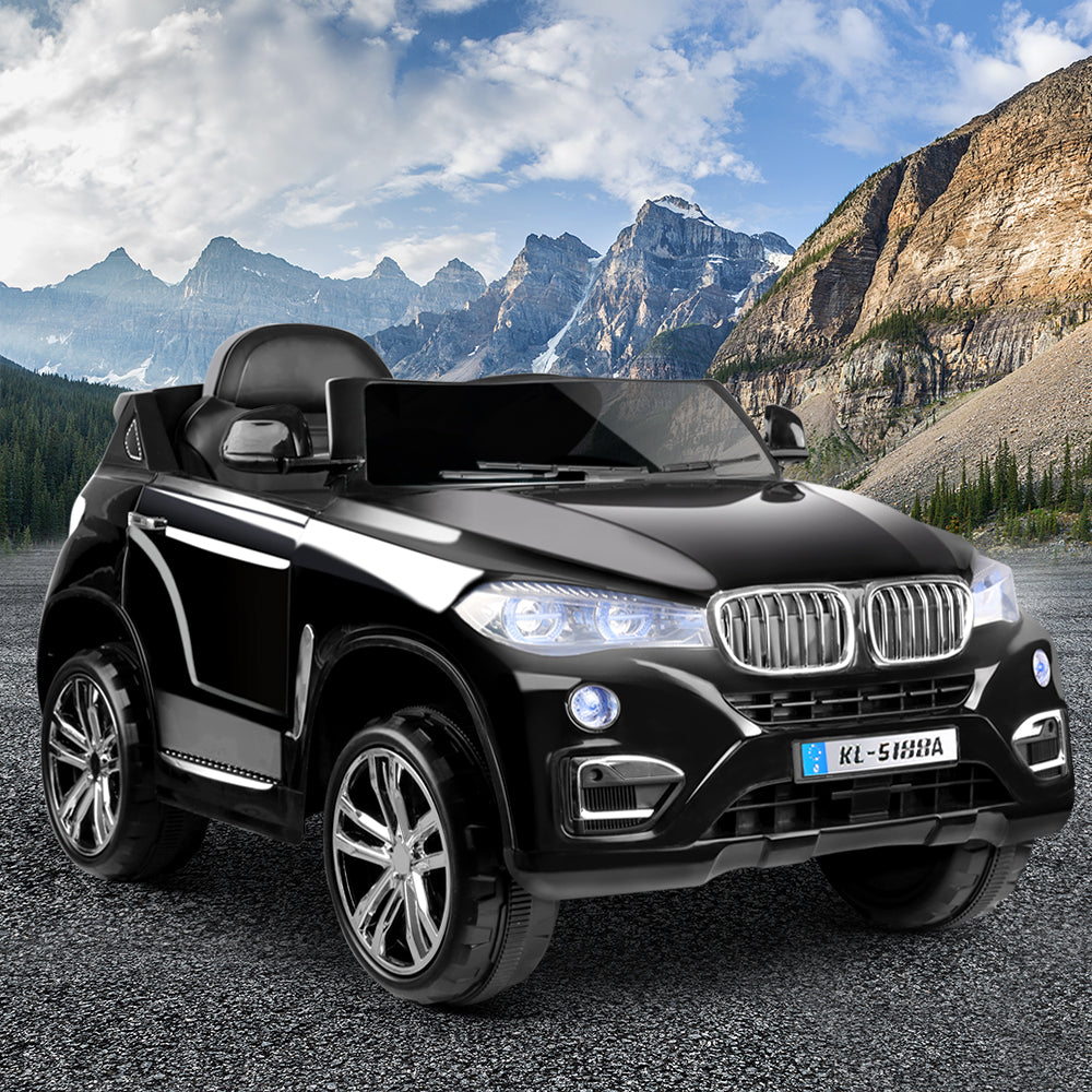 Rigo Kids Electric Ride On Car Suv Bmw-Inspired X5 Toy Cars Remote Black