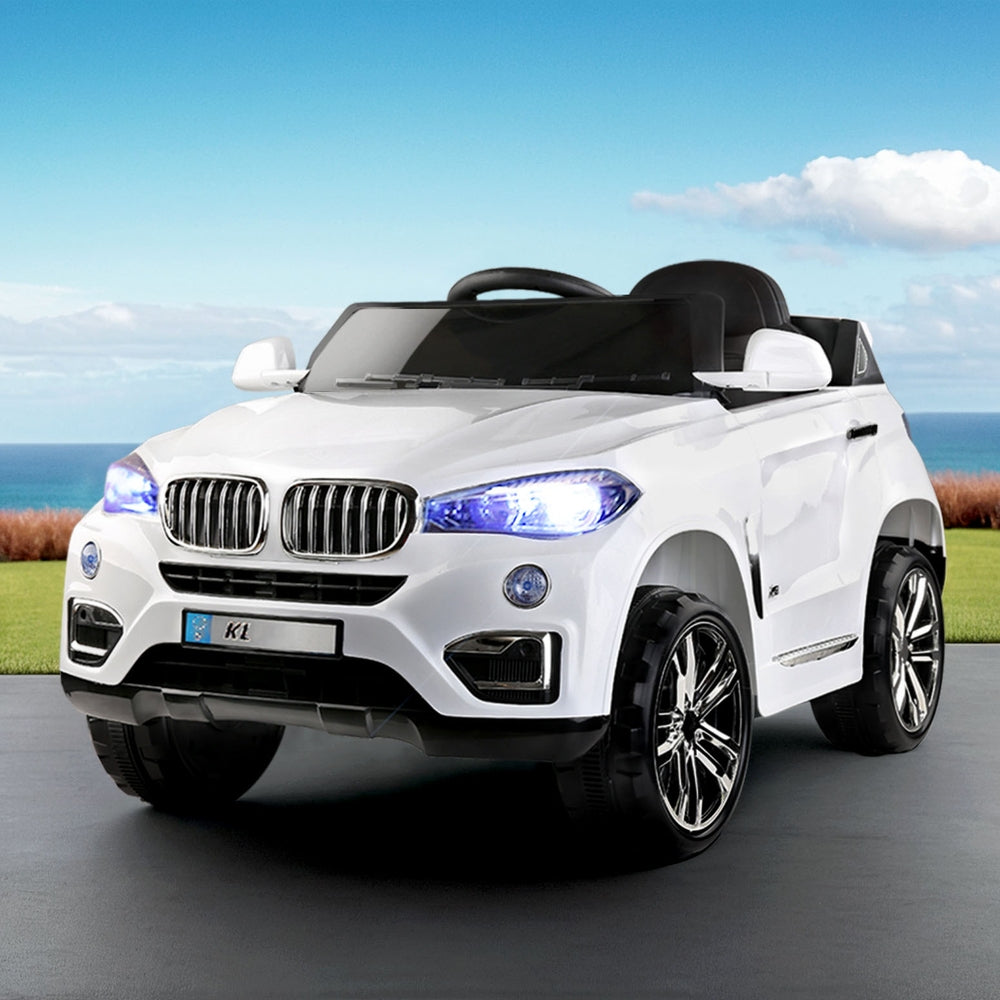 Rigo Kids Electric Ride On Car Suv Bmw-Inspired X5 Toy Cars Remote White