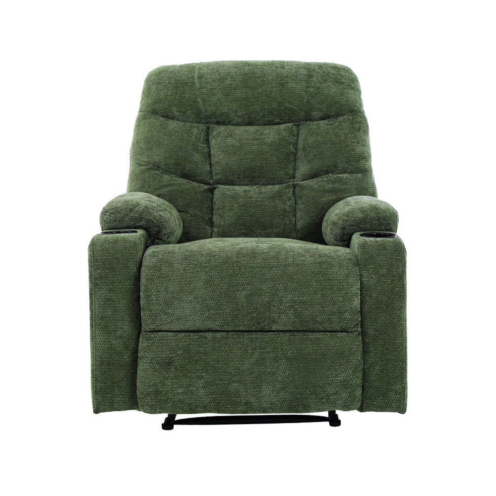 Heated Electric Recliner Massage Chair Green | Simpledeals