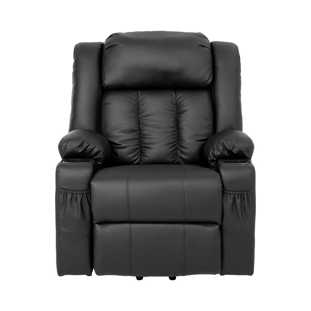 Electric Lift Massage Recliner Chair Black | Simpledeals