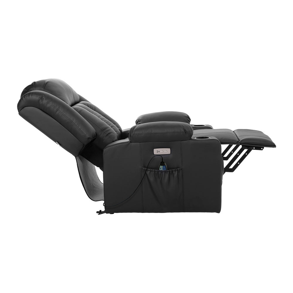 Electric Lift Massage Recliner Chair Black | Simpledeals