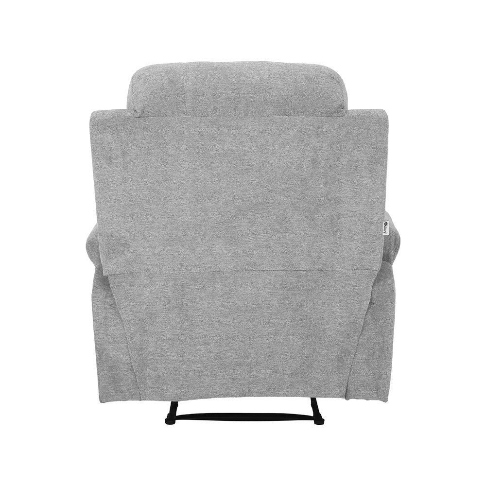 Heated Massage Recliner Armchair Grey | Simpledeals