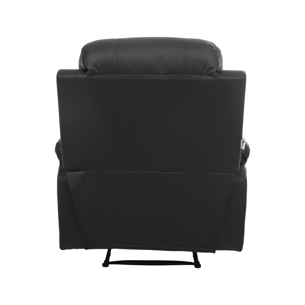 Heated Massage Recliner Chair PU Leather | Simpledeals