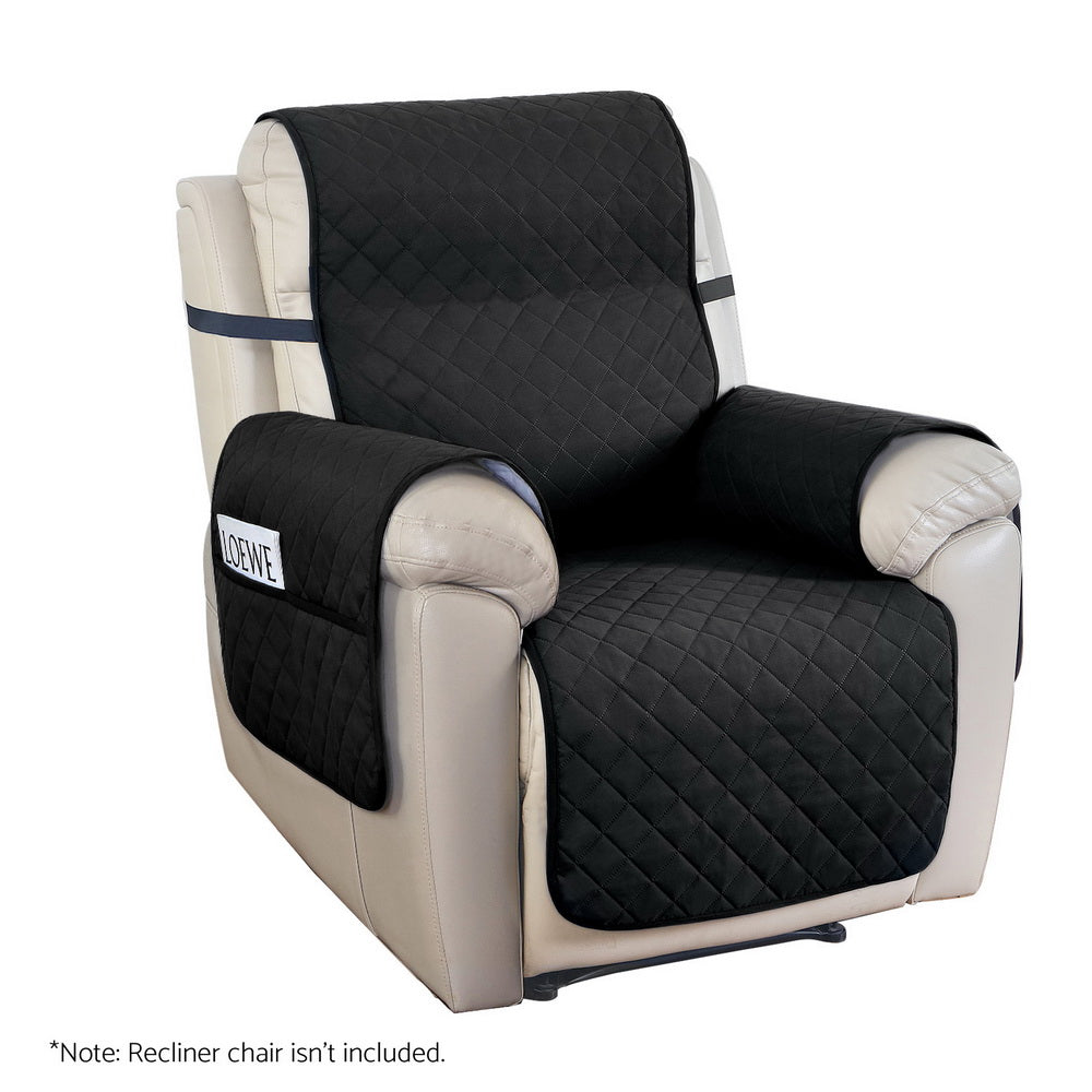 Artiss Recliner Chair Cover Water Repellent Non Slip Grey