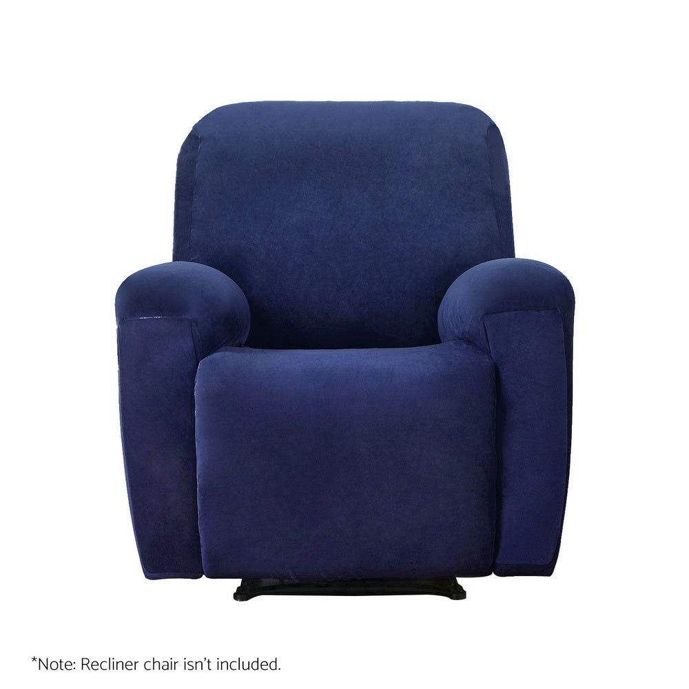 Recliner Chair Covers 1 Seater Velvet