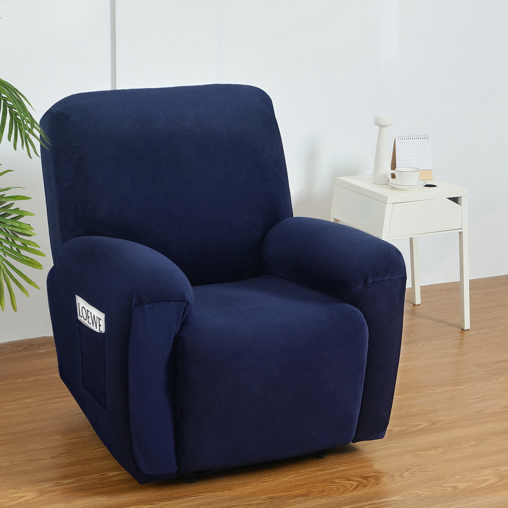 Recliner Chair Covers 1 Seater Velvet