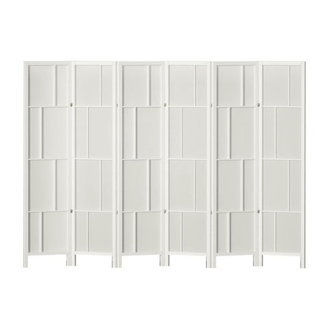 Ashton Room Divider Screen Privacy Wood Dividers Stand 6 Panel White