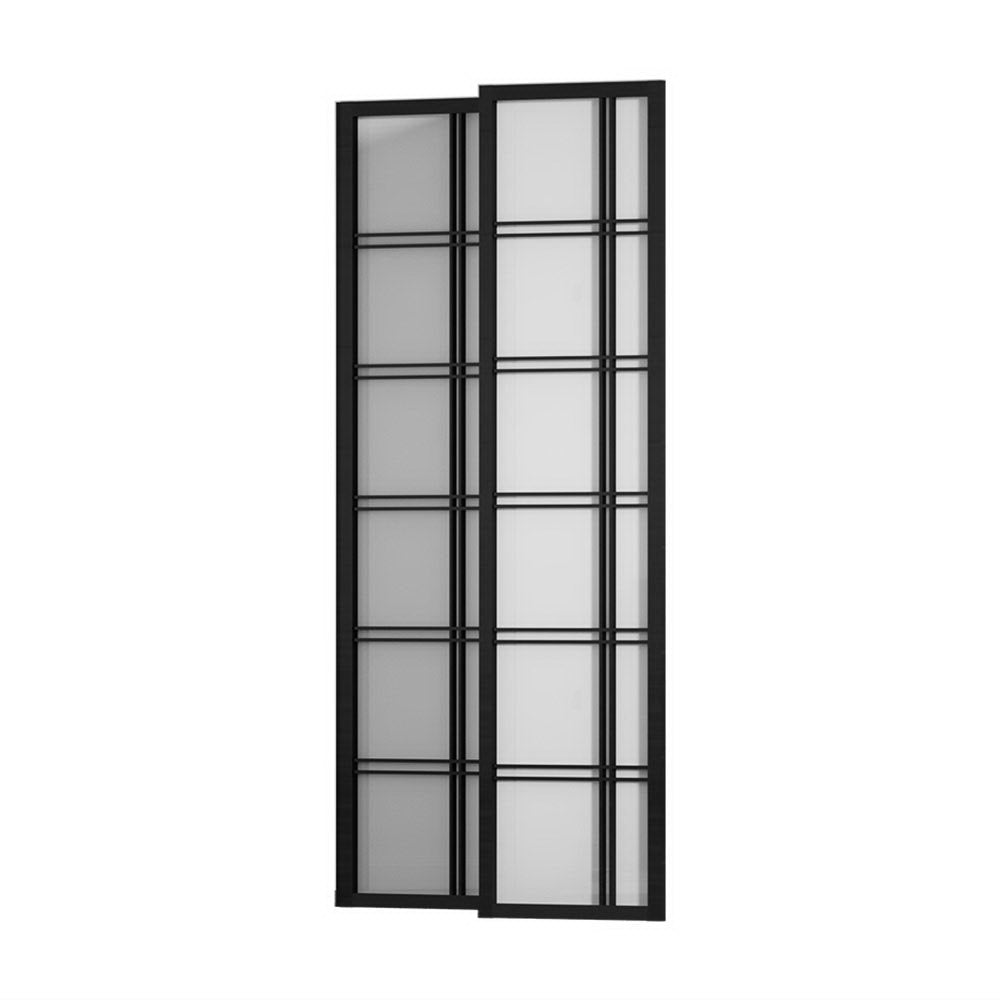 Room Divider Screen Privacy Wood Dividers Stand 4 Panel Nova Black