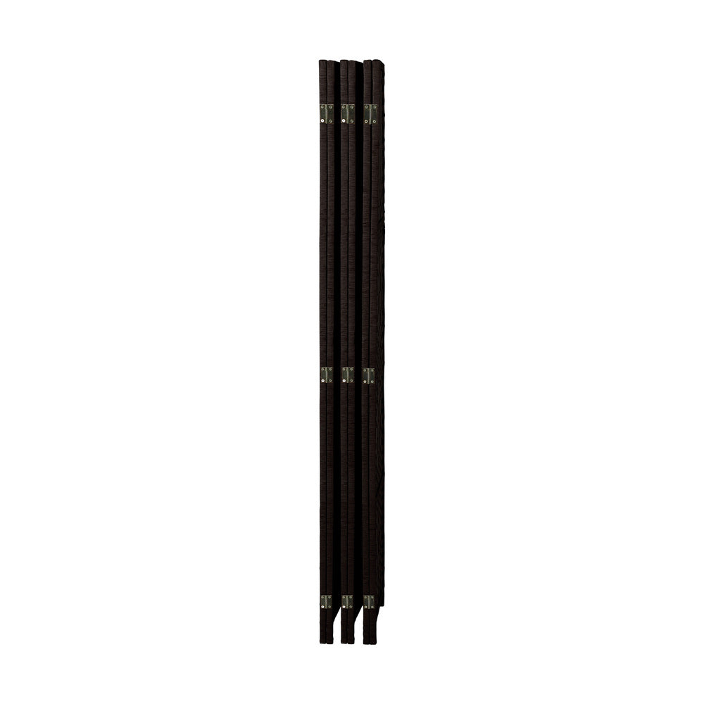 6 Panel Room Divider Privacy Screen Brown