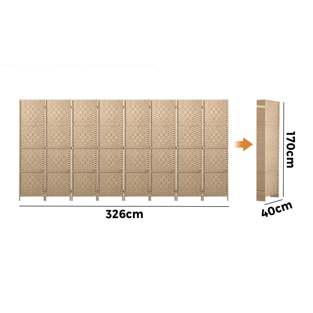 8 Panel Room Divider Privacy Screen