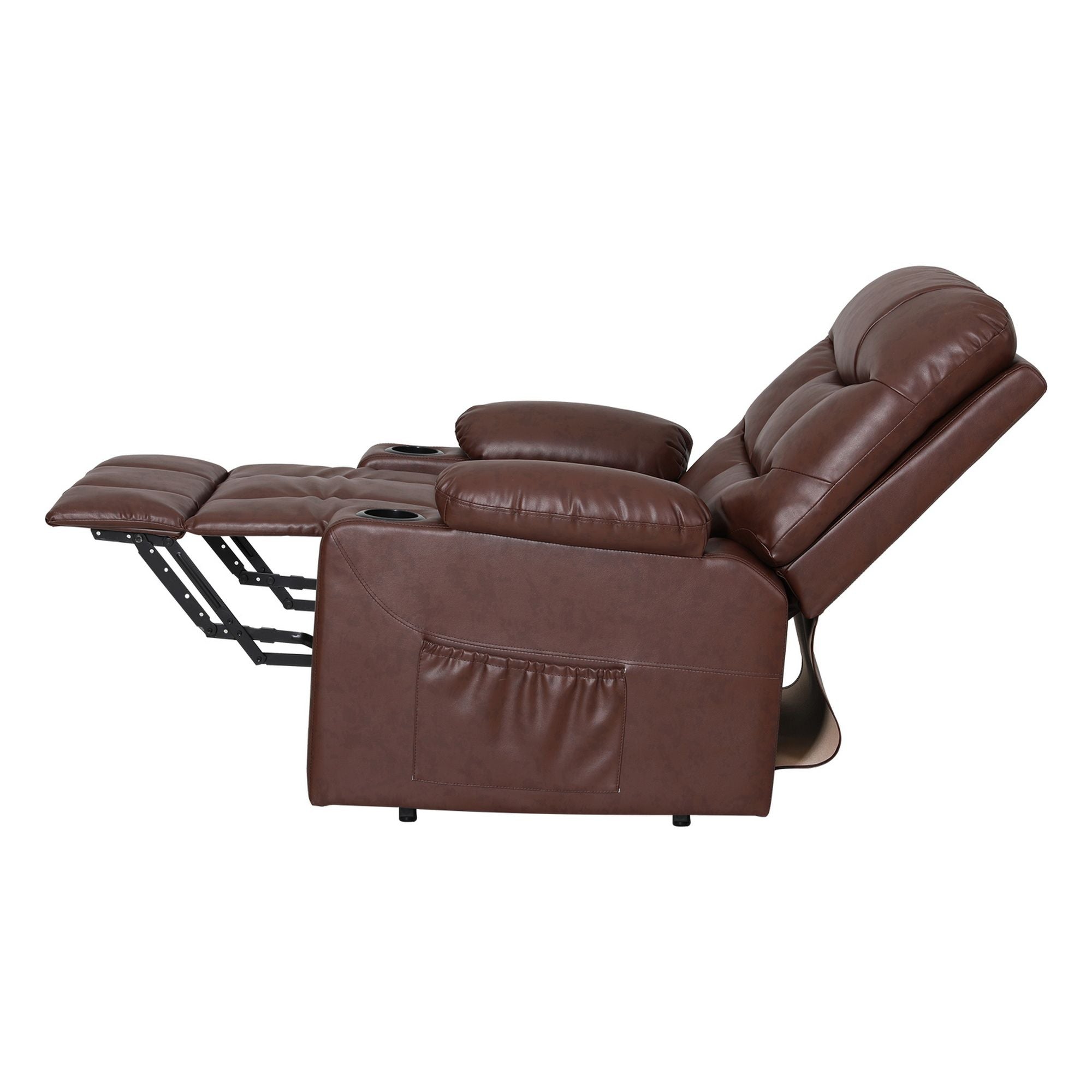 Recliner Chair Lift Assist Heated Massage Chair Leather Claude