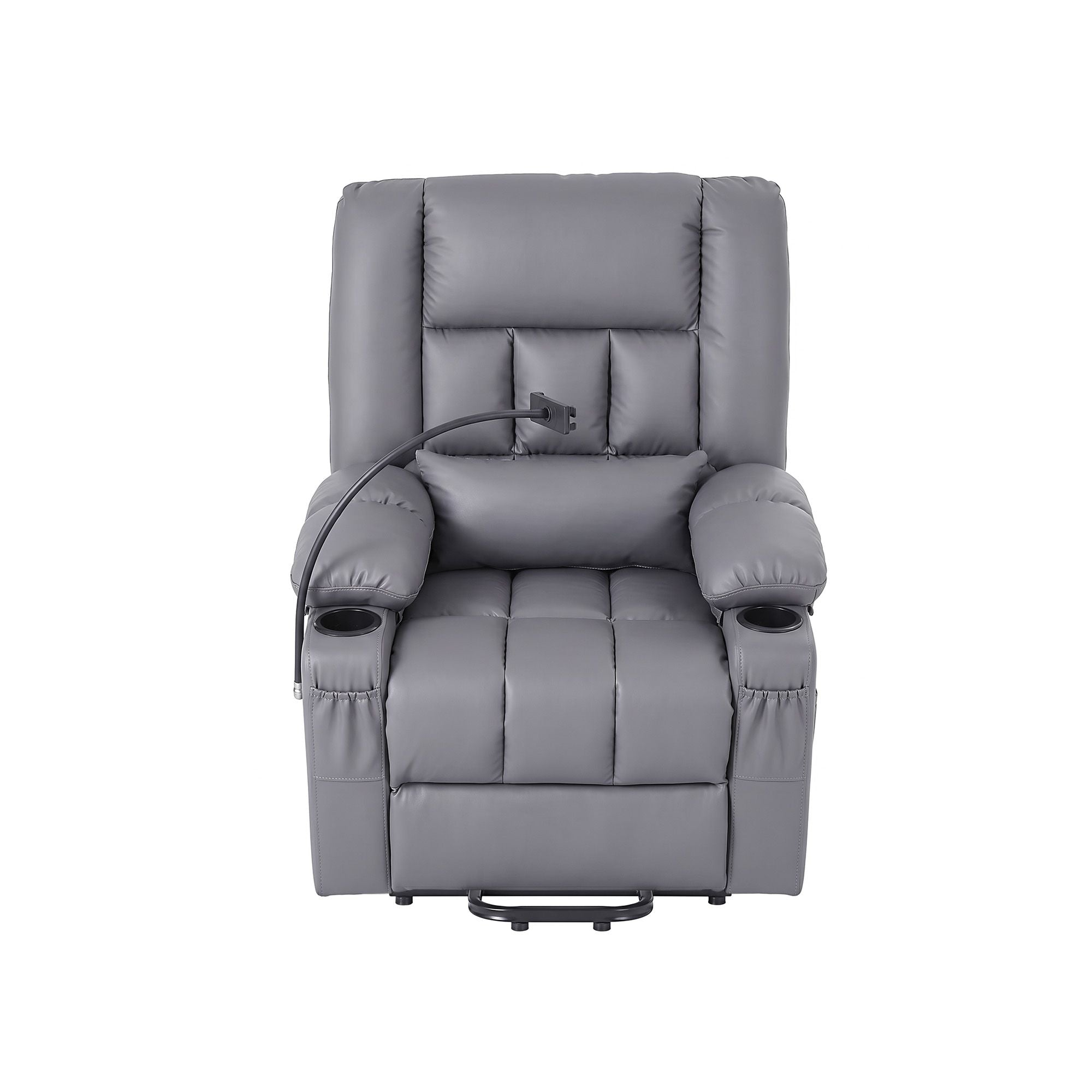 Power Lift Recliner Chair Massage Heat Grey | Simpledeals