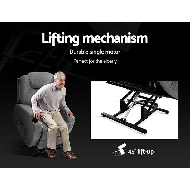 Electric Massage Chair Recliner Sofa Lift Motor Armchair
