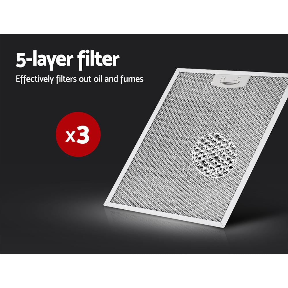 900Mm Range Hood 90Cm Rangehood Stainless Steel